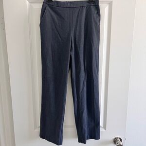 Briggs New York Petite Elastic-Waist Navy Trousers